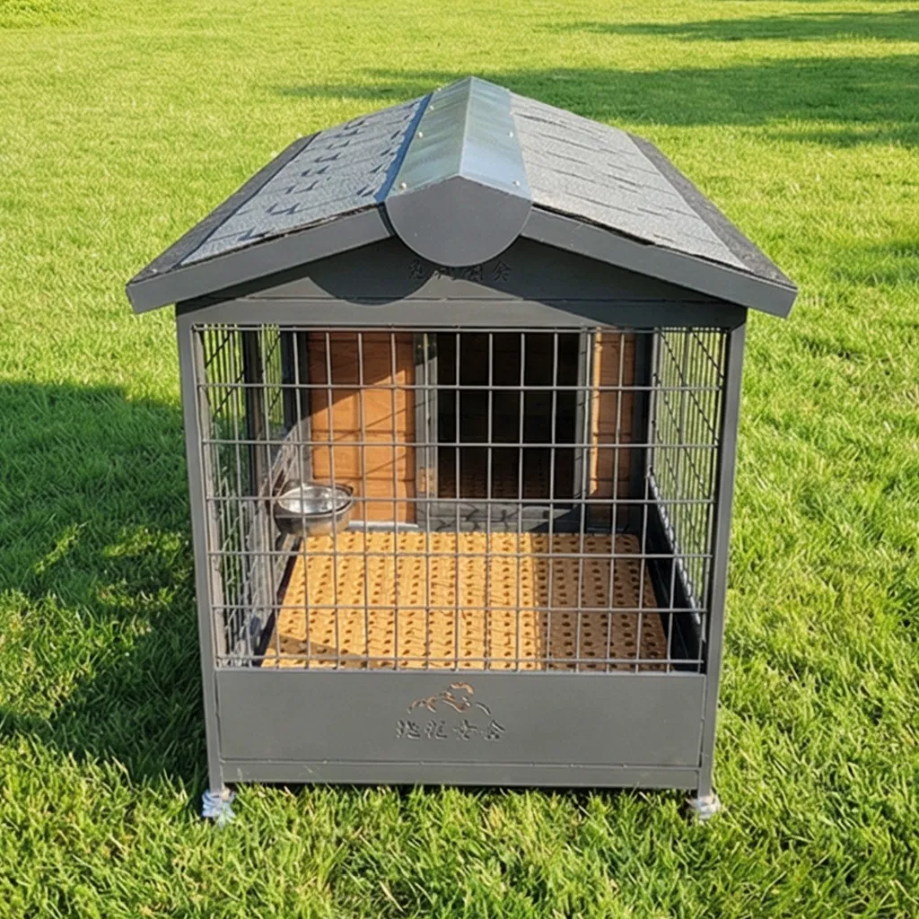 Modern Windproof Dog House with Waterproof Roof and Ventilated Cabin Window