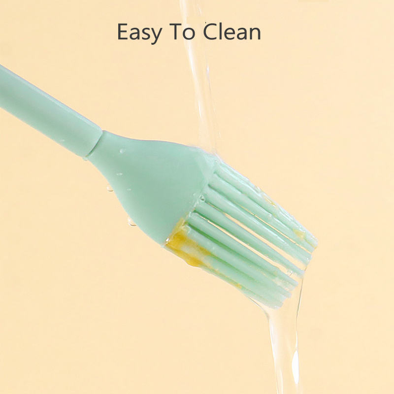 Kitchen Utensils Heat-Resistant Healthy Odorless Non-Toxic Food Grade Silicone Retractable Baking Pastry Oil Brush