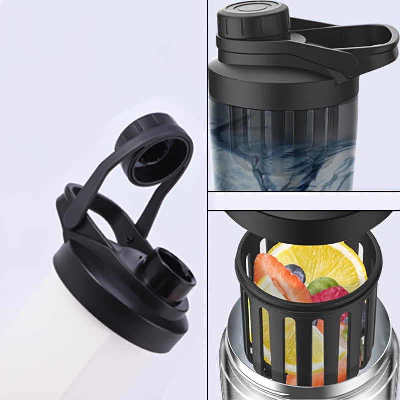 Протеиновый шейкер 24 унции, сталь, с кастомизацией