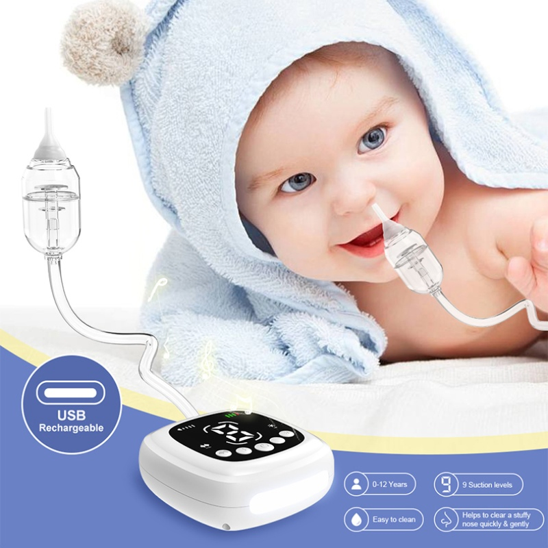 Rechargeable Electronic Powerful Baby Nasal Aspirator Vacuum Cleaner Nose Booger Sucker