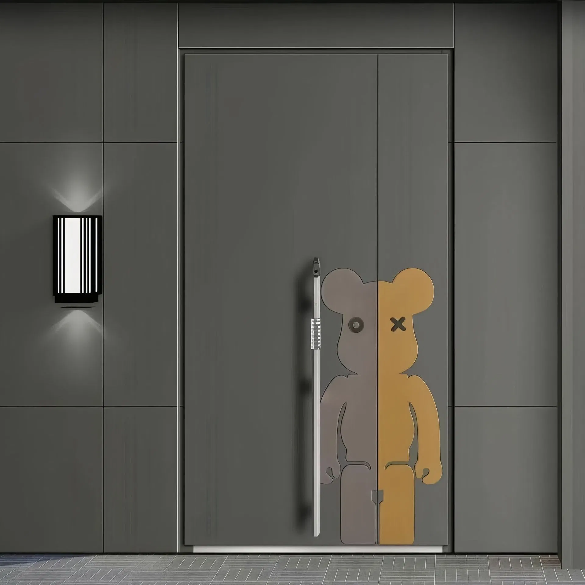 Metal Window Aluminum Casting Door - Center Axis Craftsmanship for Each Door Showcases a Unique Scene