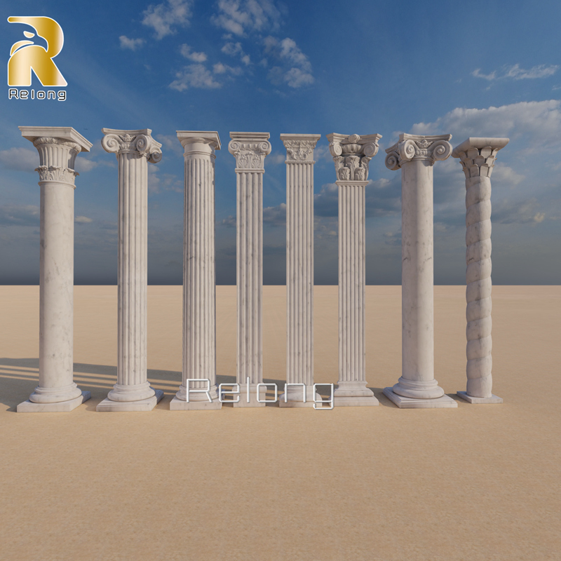 Wholesale High Quality Classic Natural Marble Building Columns