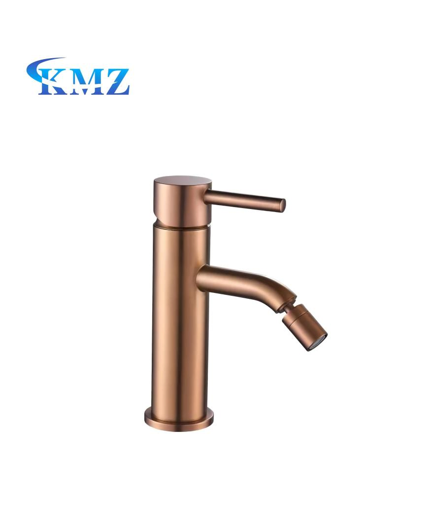 High Quality Single Hole Brass Body Chrome Bathroom Tap Smart Mixer Bidet Sink Faucets