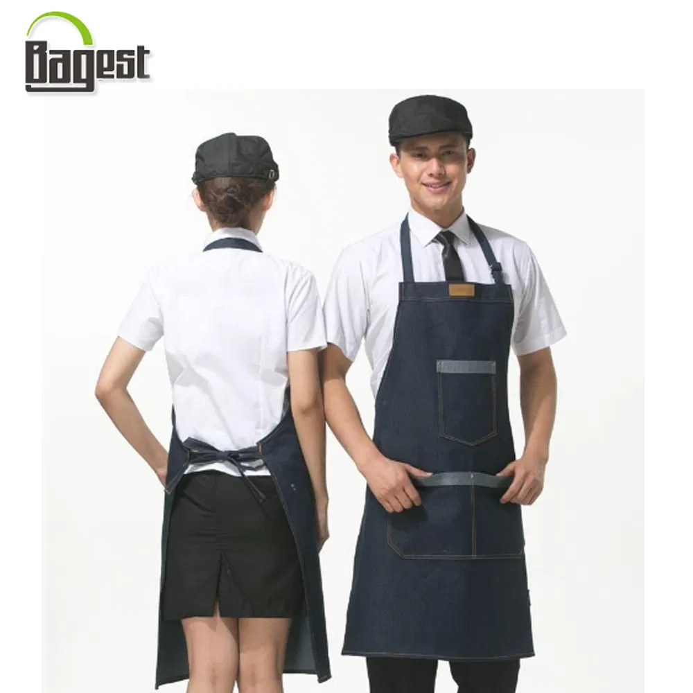 OEM Custom Logo Washable Apron with Pockets
