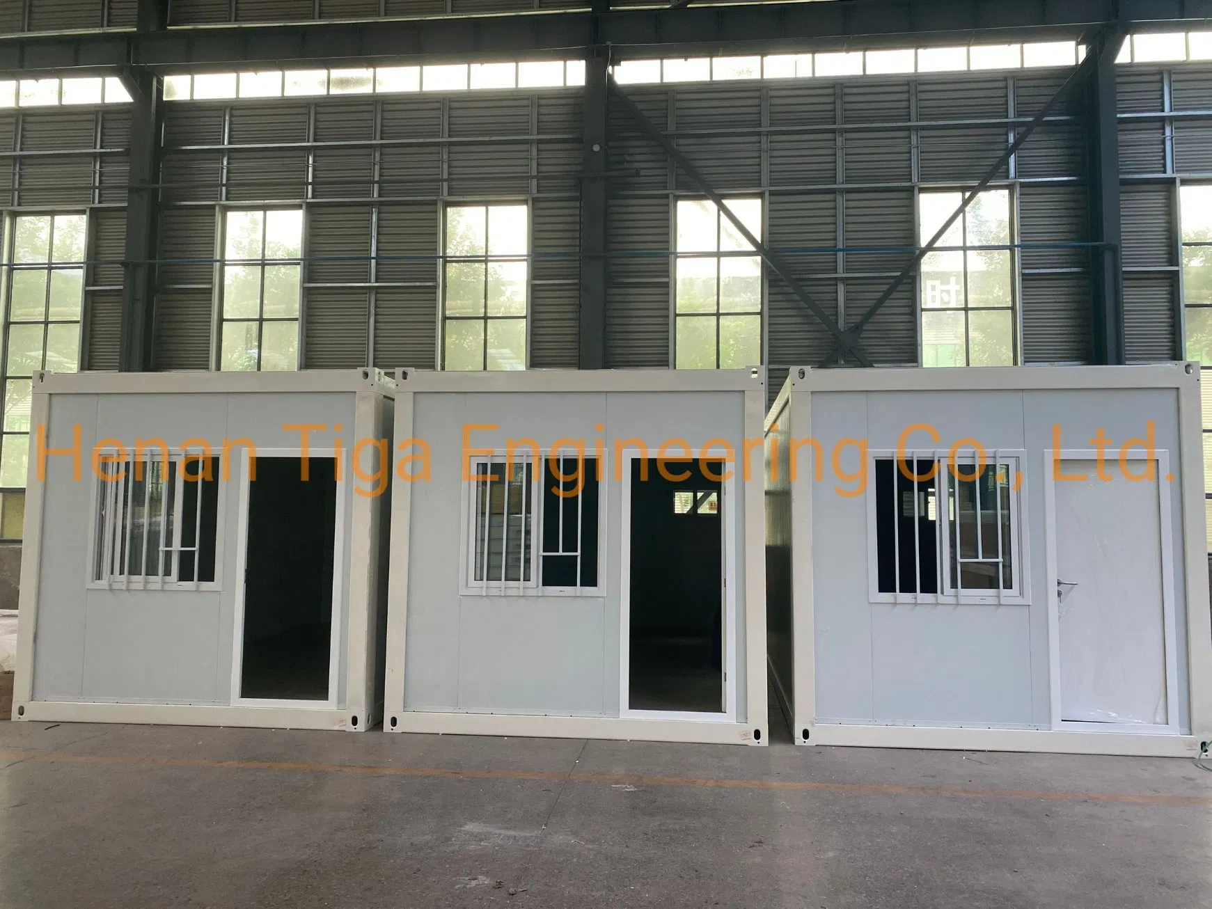6058 (L) *2438 (W) *2896 (H) Fast Quick Assemble Foldable Prefabricated Container House for Storage Garage Warehouse