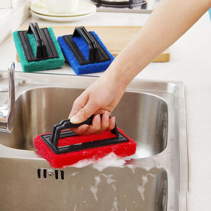 Скребок для гриля с толстой абразивной насадкой