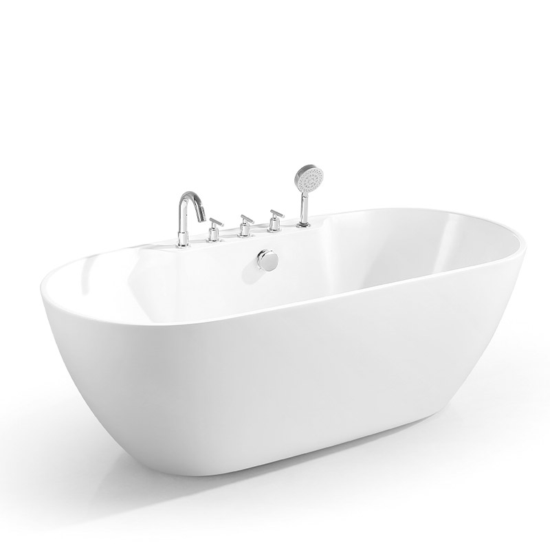 Акриловая эллиптическая ванна с гидромассажем