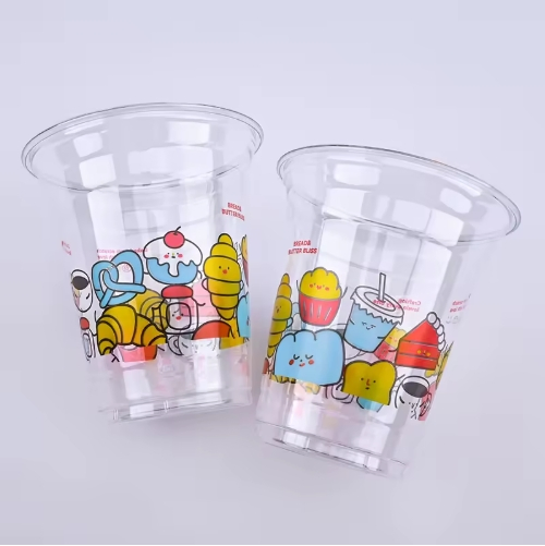 Пластиковые стаканы PET с крышкой 14oz
