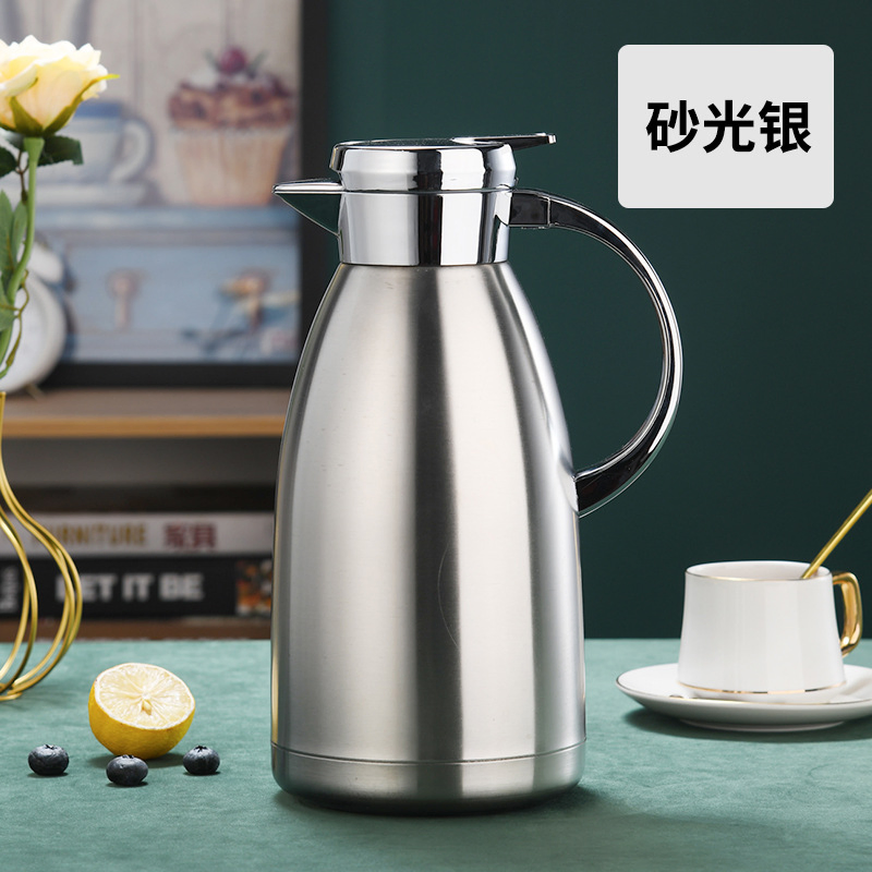 304 Stainless Steel Vacuum Insulated Kettle, European-Style Coffee Pot, Household Hot Water Bottle