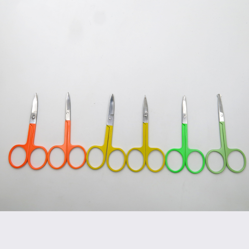 Beautiful Scissors Stainless Steel for Facial Eyebrow Trimming with Good Quality