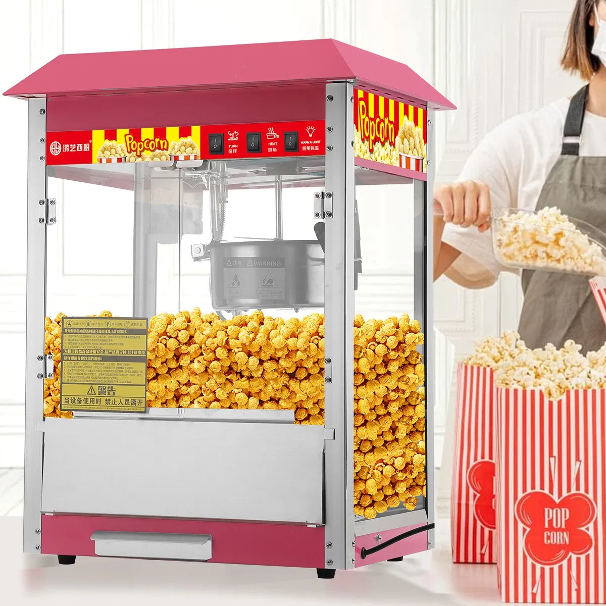 Commercial Semi-Automatic Flat Top Popcorn Machine