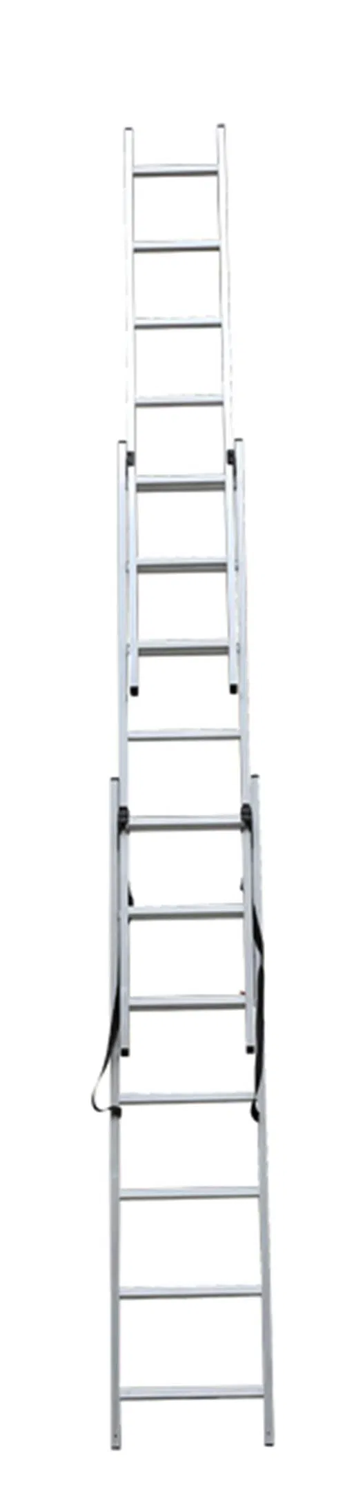 CE/En131 Approved High Quality 3X9 Aluminum Telescoping Ladders with Safety Lock for Outdoor Use Extension Ladder
