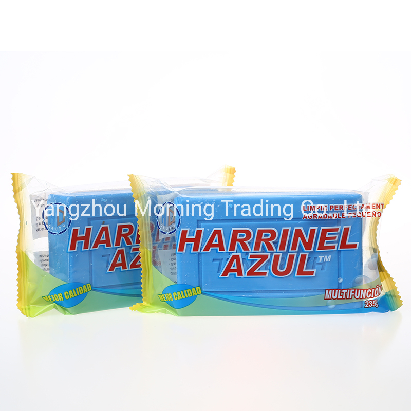 Factory OEM 235g Harrinel Blue Customized Laundry Soap