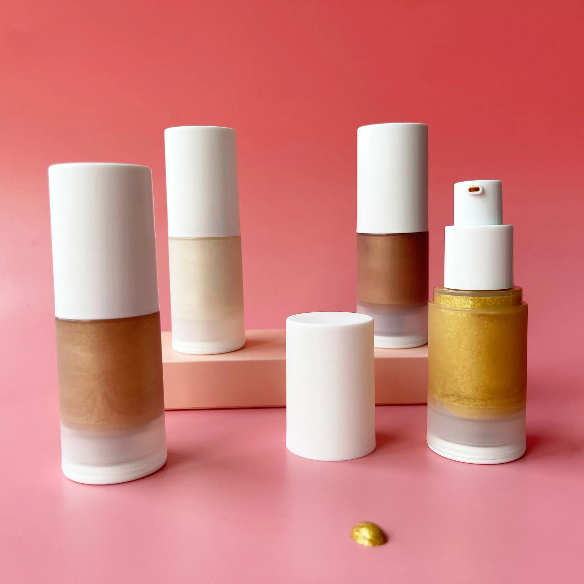 Private Label Makeup Highlighter Shimmering Body Highlight Factory Face Liquid Highlighter