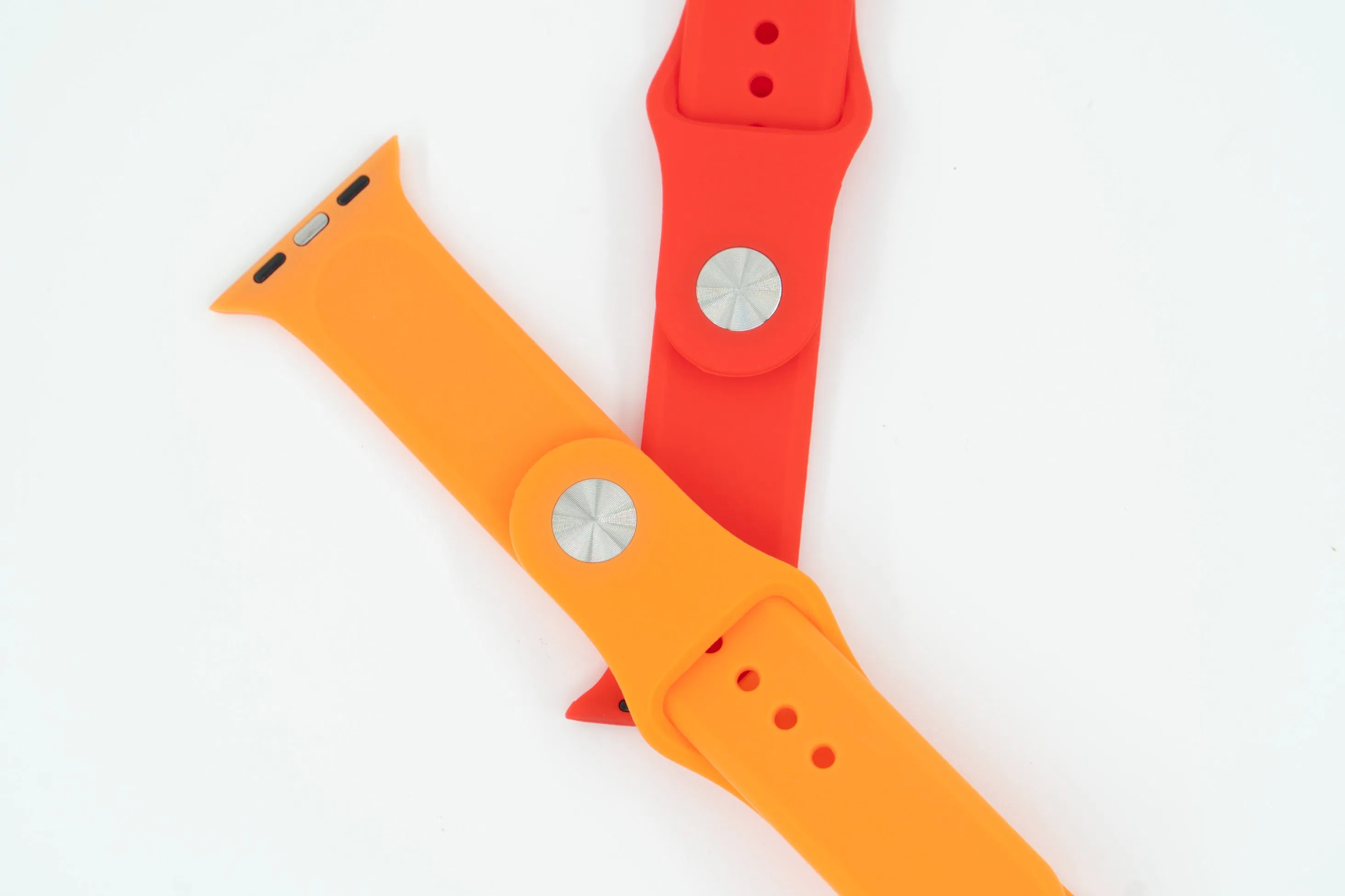 High Quality 2 In1 Silicone Watch Bands for Apple Watch Bumper Case 38mm 41mm 44mm Straps