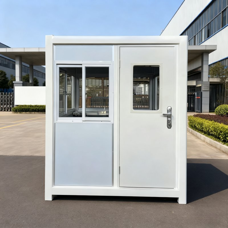 New Outdoor Steel Structure Thermal Insulation Portable Mobile Sandwich Panel Security Guard Booth for Duty Sentry Factory Kiosk House