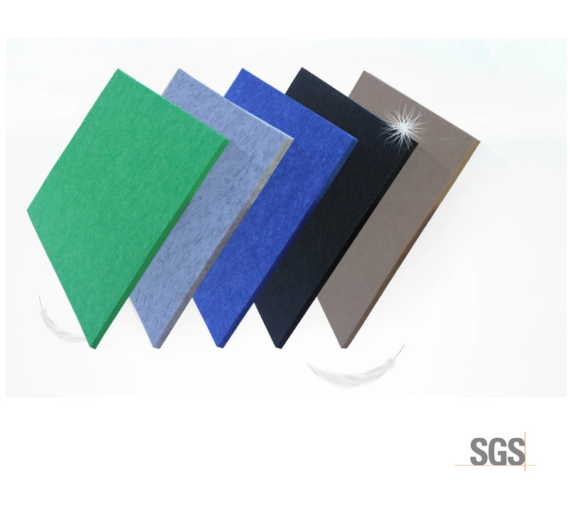 12mm Water Proofing Polyester Fiber Decorative Acoustic Panel for Meeting Room