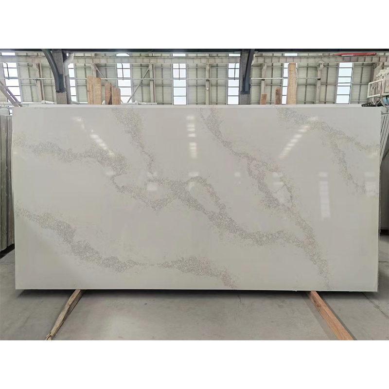White Quartz Calacatta Range Engineered Stone Big Slabs for Countertop/Worktop/Island Top/Table Top Price