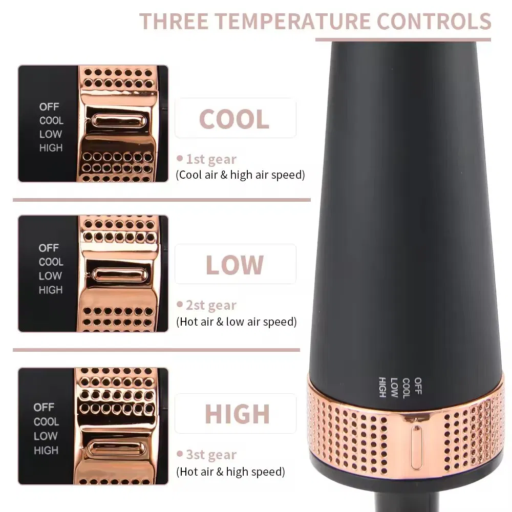 Multi Functional New Model Hot Air Comb 3 in 1 Hair Brush