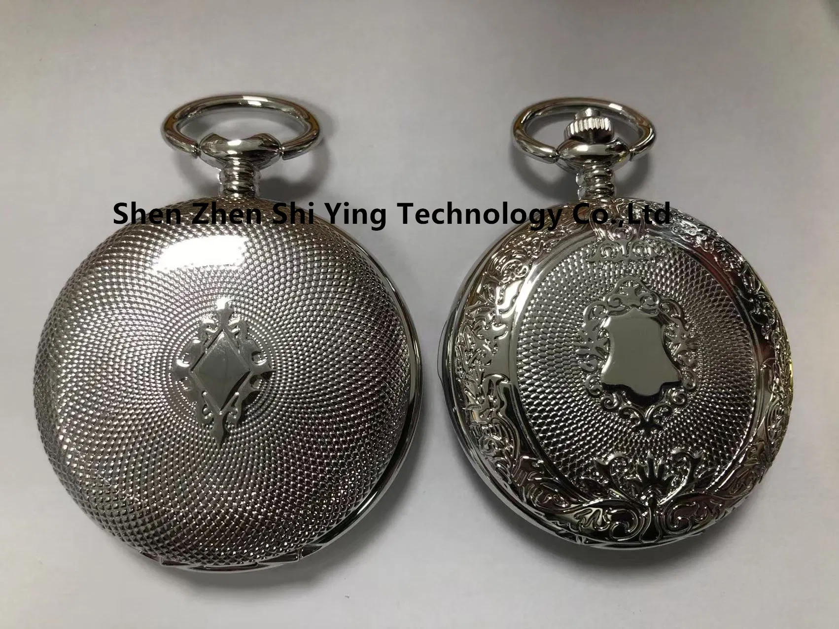 Custom Cheap Alloy Pocket Watch with Chain