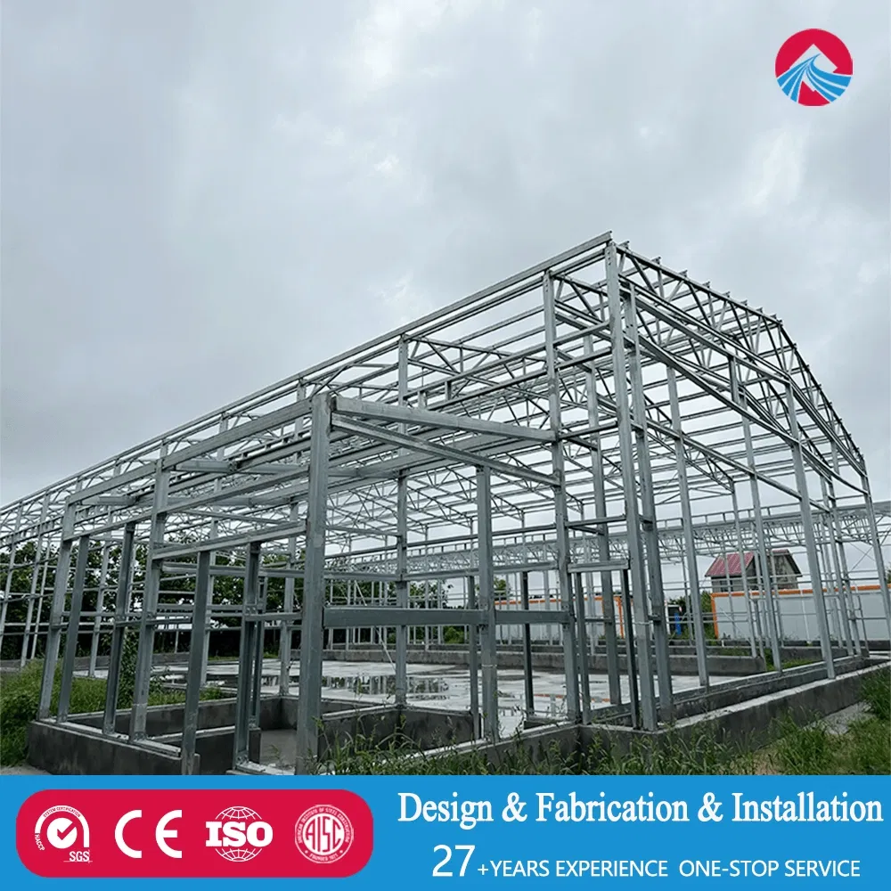 Blast-Resistant Steel Structure Workshop for Petrochemical Machinery Repair with Explosion-Proof Lighting Acid-Resistant Flooring Aisc ISO Certified
