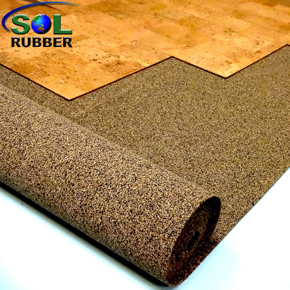 Sound Insulation Vibration Damping Processing Rubber Mat Roll for Building Flooring Material