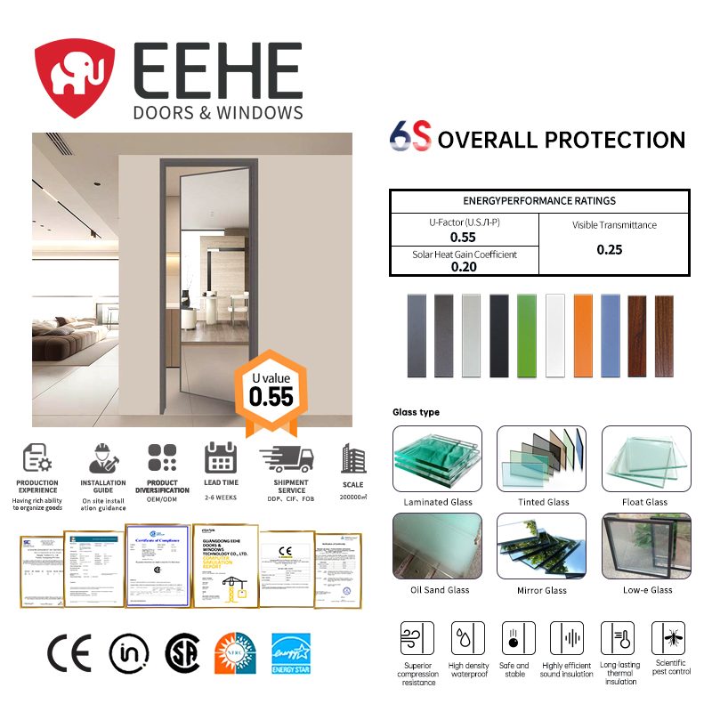 Eehe Secure Double Outswing Exterior French Doors with Direct Airtight Triple