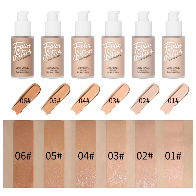 Makeup Foundation Lightweight Medium Face Full Coverage Matte Liquid Foundation Waterproof Foundation