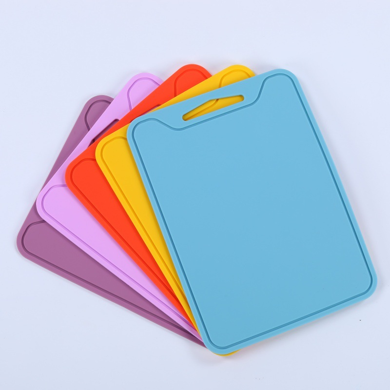 Cross-Border Household Silicone Cutting Board Mat Portable Kitchen Utensils Mildew Resistant Food Supplement Tools Rubber