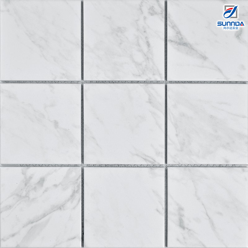 Глянцевая белая керамическая мозаика для кухни и ванной