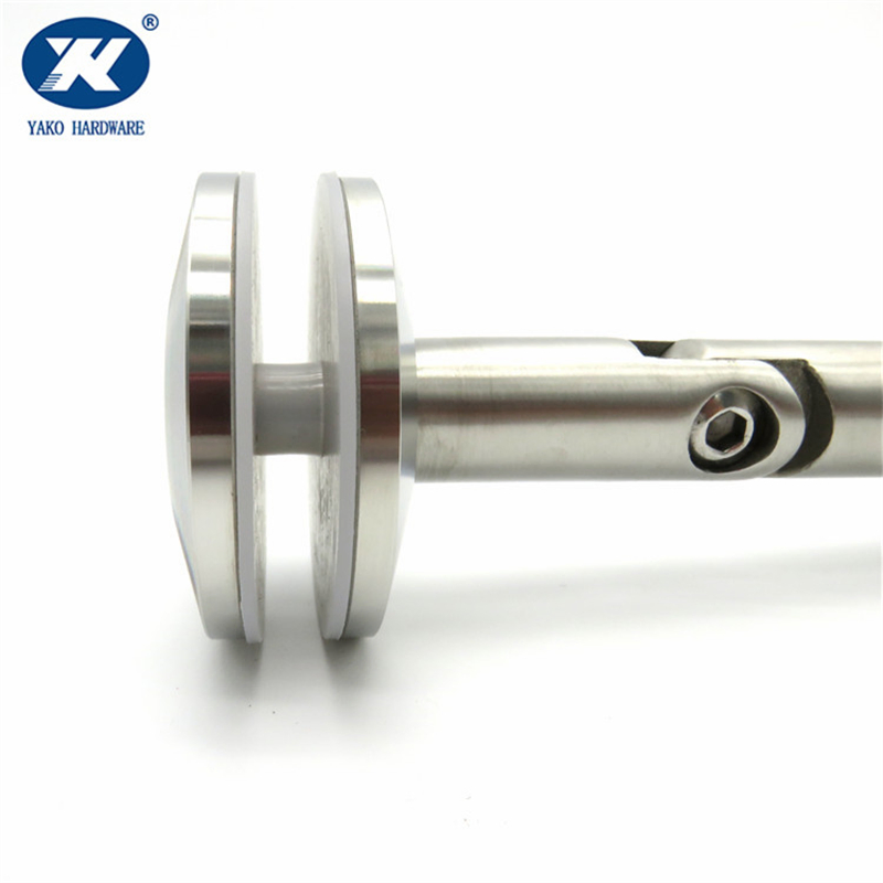 Stainless Steel Adjustable Support Clamp Glass Awning Canopy Stair Balcony Handrail Post Bracket Connector