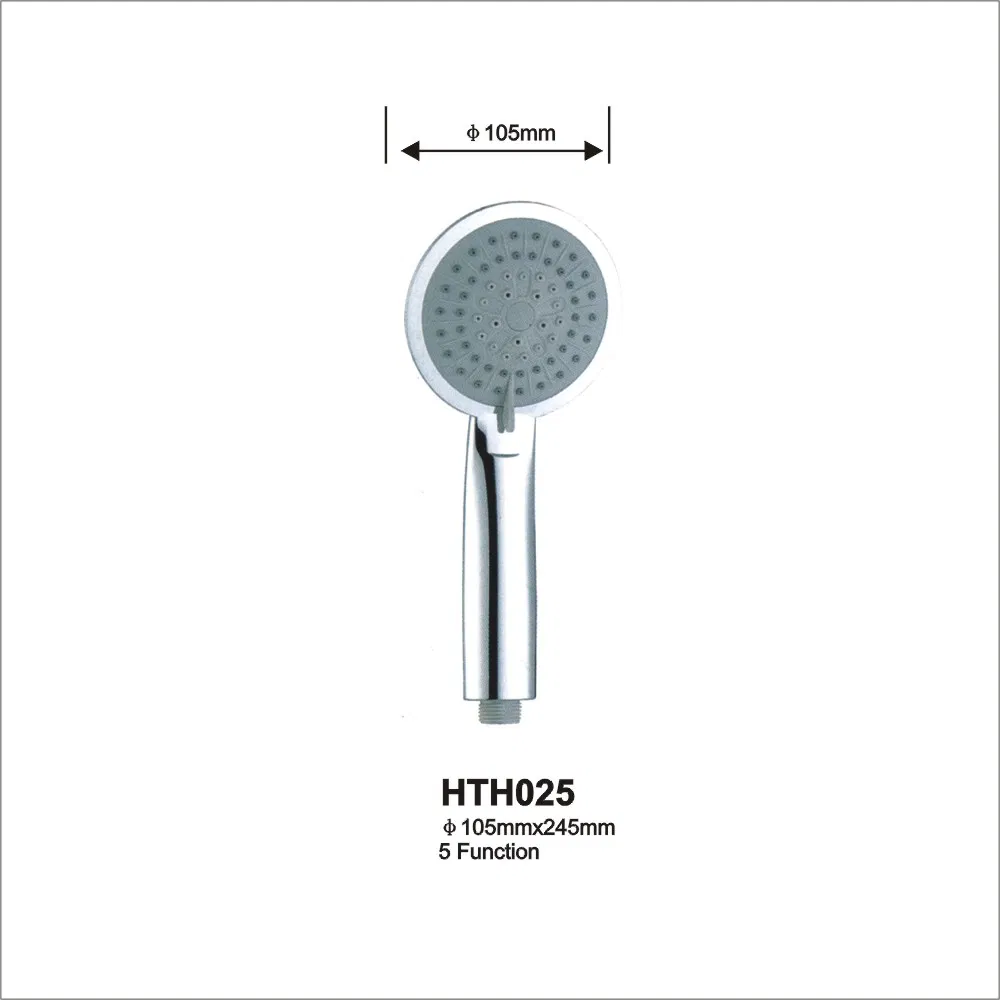 Chrome Finishing ABS Plastic Five Functions Hand Shower Head