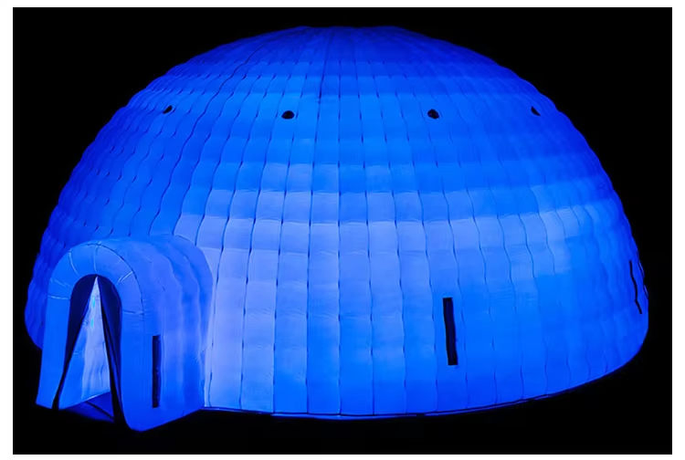 Wholesale Inflatable LED Photo Booth Colorful Party Decoration LED Lighting House