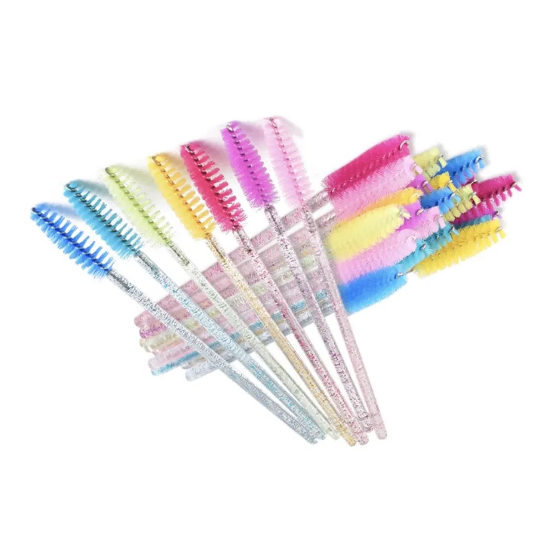 Mengfan Eyelash Tools OEM China Professional Manufacturers Customize 50PCS/Bag Eyelashes Makeup Brush