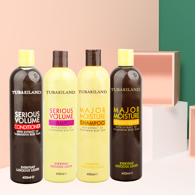 Private Label OEM 400ml Shampoo Conditioner with Extract of Tasmanian Blue Gum Luscious Locks Major Moisture
