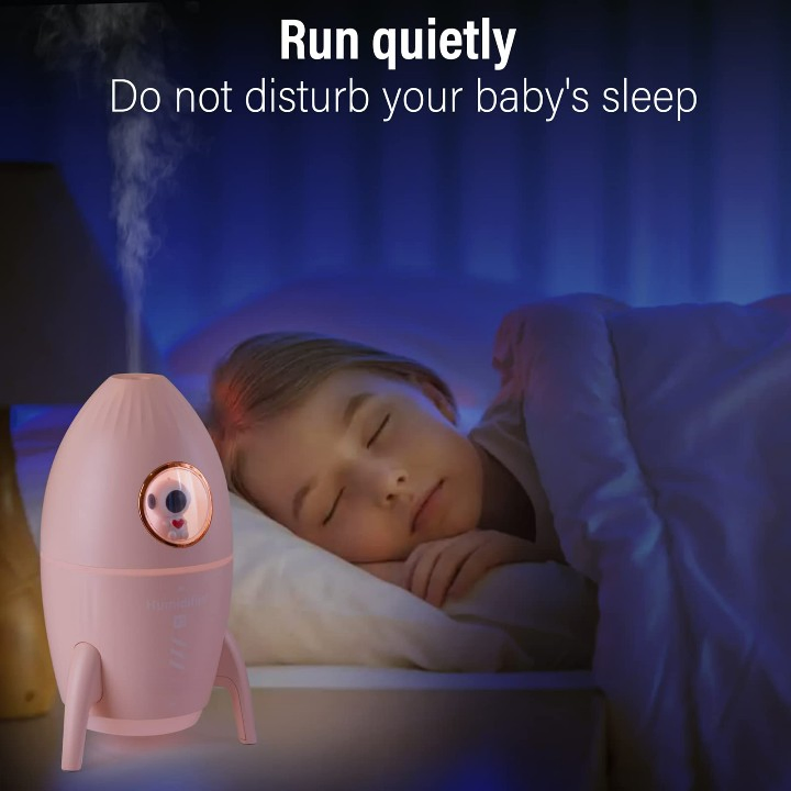 ODM New Design Cute USB Mini for Bedroom Desk Rocket Humidifier