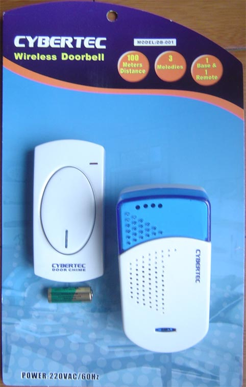 Wireless AC/DC Remote Control Doorbell