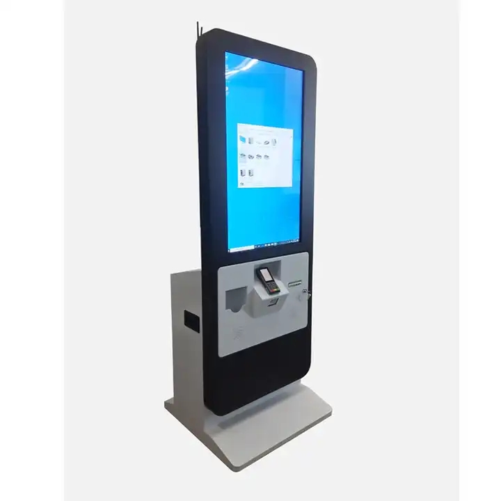 15.6inch Semi Outdoor Self Payment Kiosk Machine with Printer and Banknote Acceptor