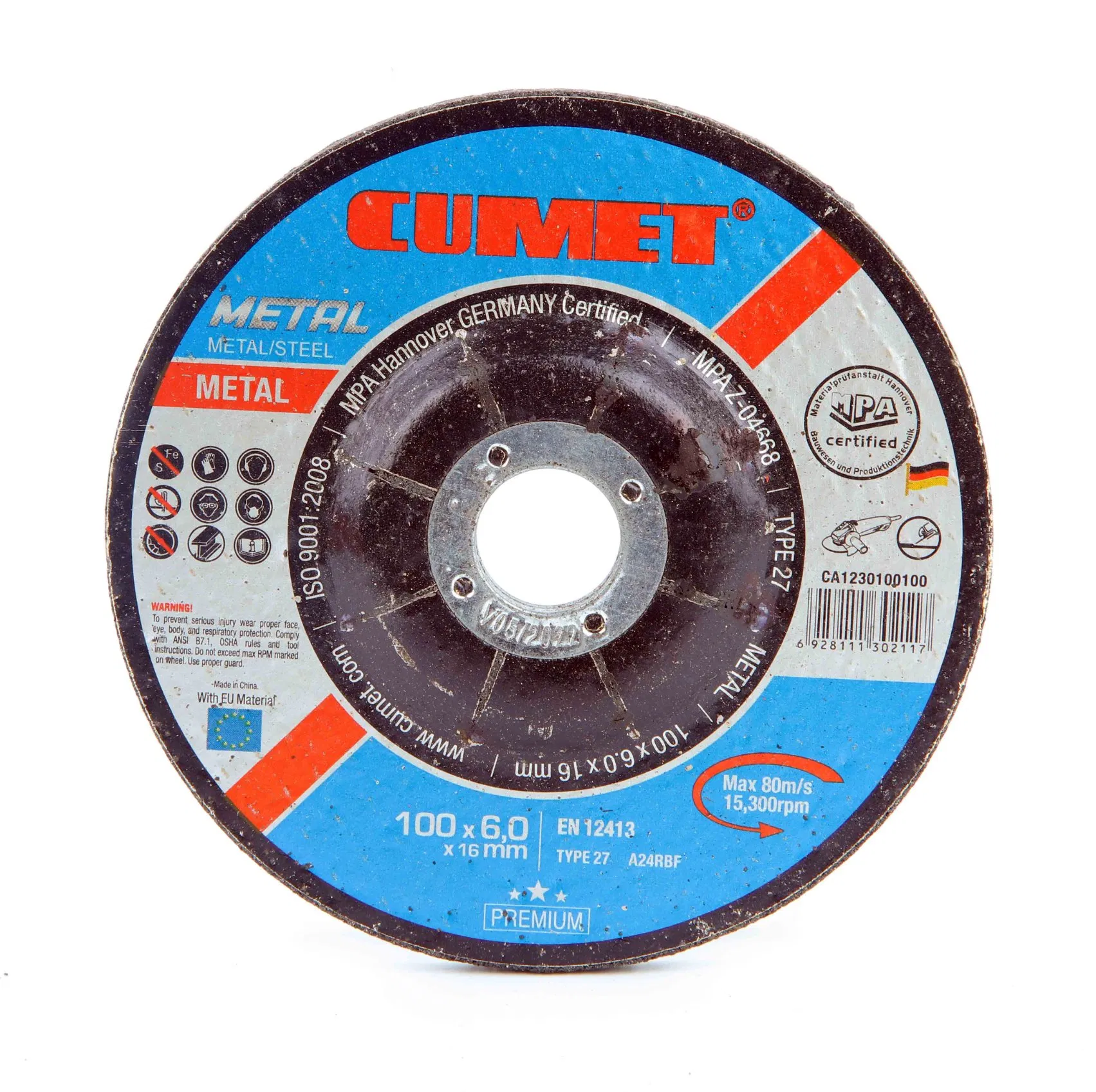 Cumet 4"Grinding Disc for Metal Inox with MPa Factory Price New Tech