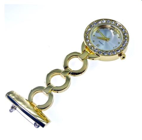 Gold Bling Fob Watch for Nurses New Fashion