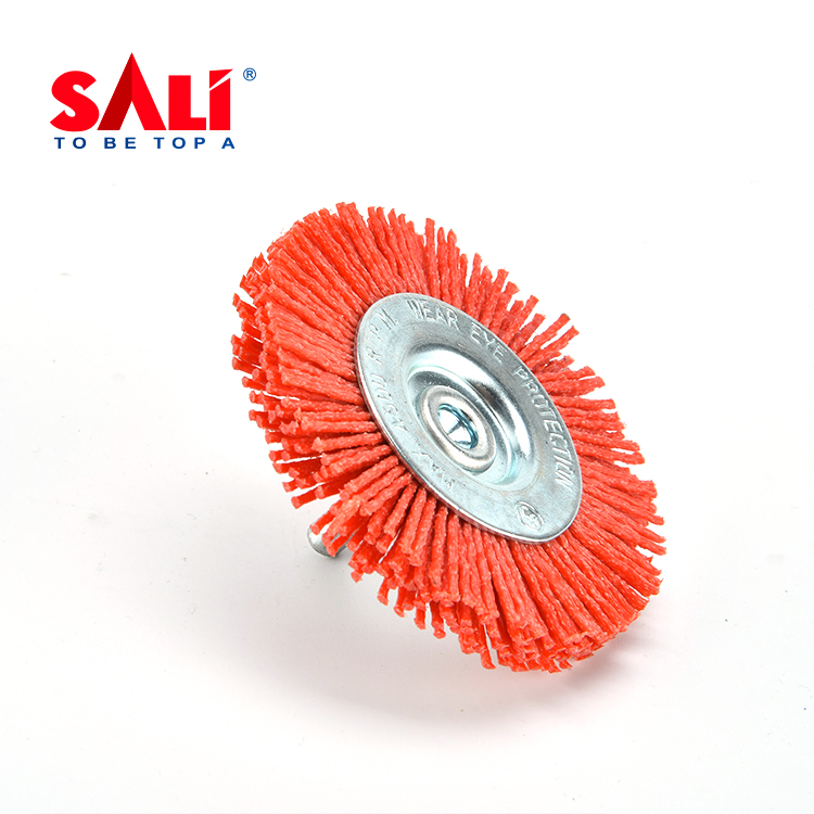 Sali Good Quality 50mm Nylon Wire Wheel Brush with Shank