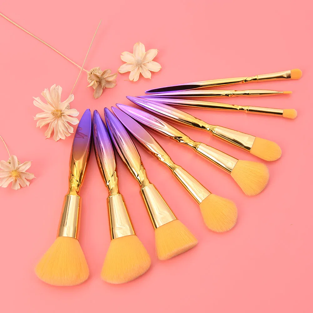 ABS Electroplate Gold Handle Powder Blush Foundation Eyeshadow Makeup Brush High Quality Beauty Care Cosmetic Brush
