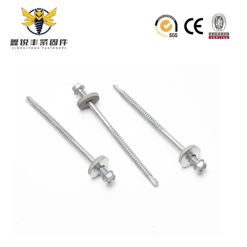 Hex Head EPDM Grey/Black Washer Self Tapping Screw Self Drilling Screws for Roof Working