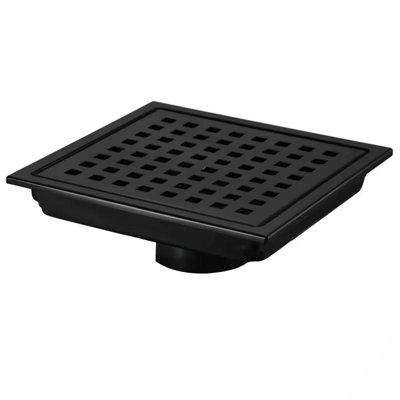Bathroom Large Flow Stainless Steel Floor Drainer 15*15 Cm Square Shower Floor Drain for Kitchen