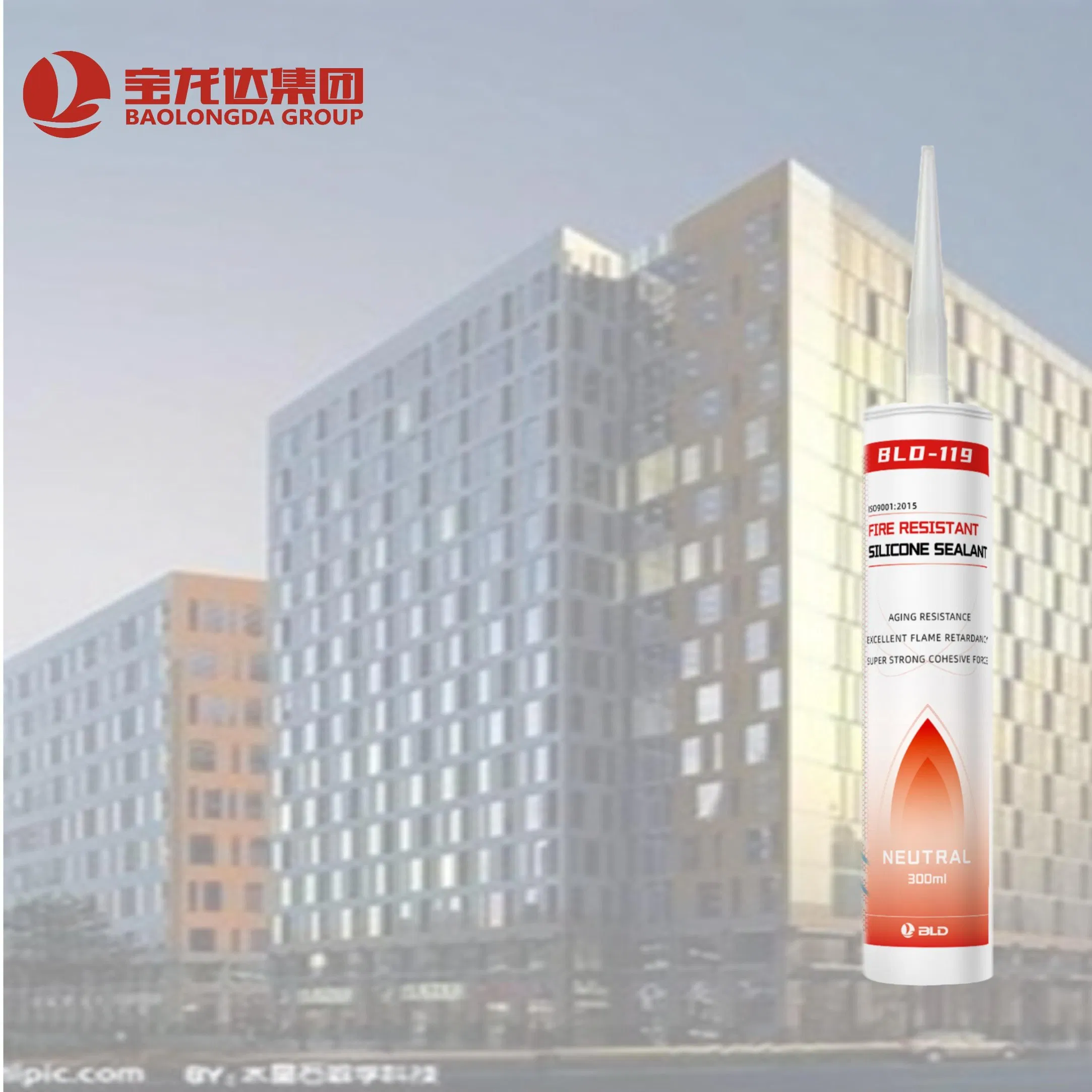 Neutral Solid Surface Adhesive Silicon Fireproof Sealant for Roof