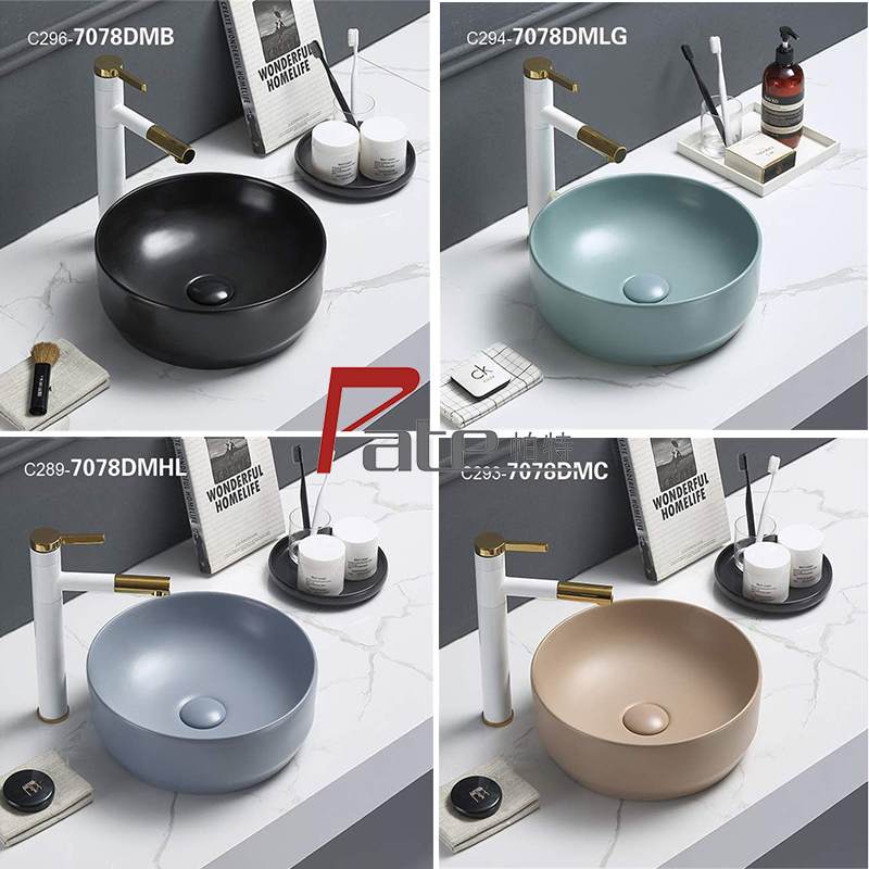 Керамическая раковина PATE для ванной, цветная