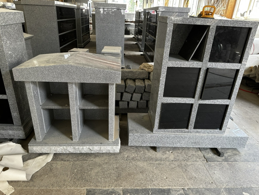 Assembled Nature Black Granite Columbarium for Tombstone Ceremony