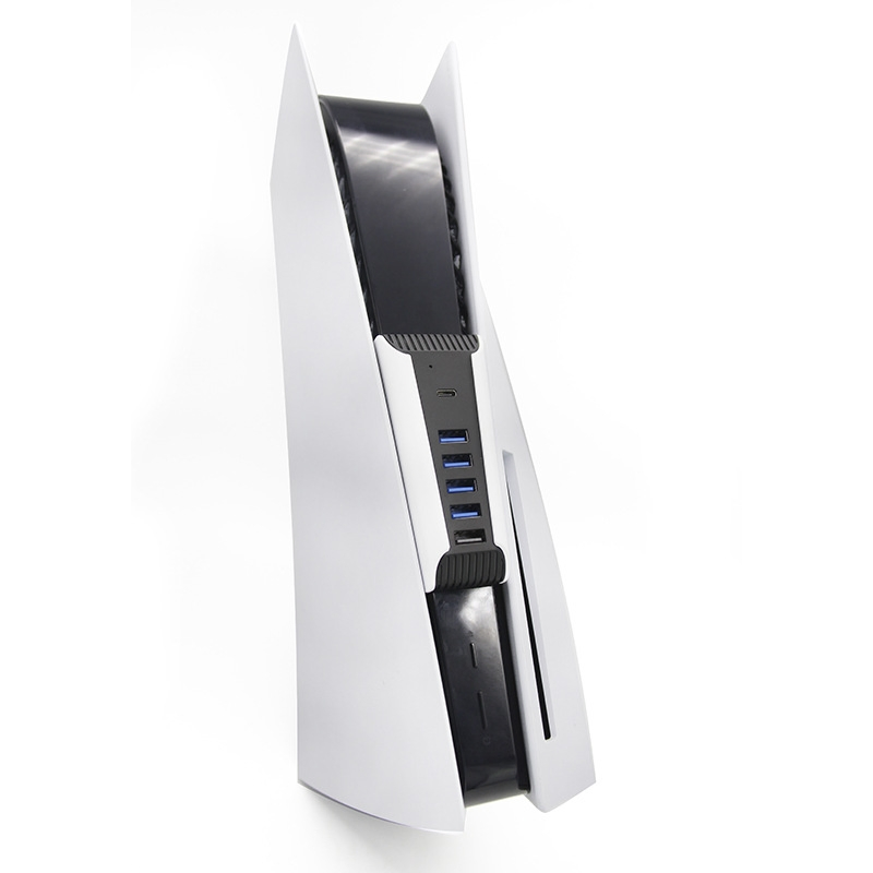 Portable Expand USB2.0 1 Type C Port Extender Multiport 5 in 1 USB C Hub Converter for PS5 Game Console