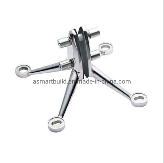L200ra Series Stainless Steel Spider Fittings Glass Hardware with High Polish Surface Rib Connecting Claw