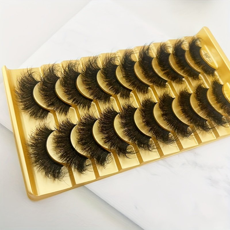 10 Pairs of Fluffy and Messy False Lashes for Eye Makeup